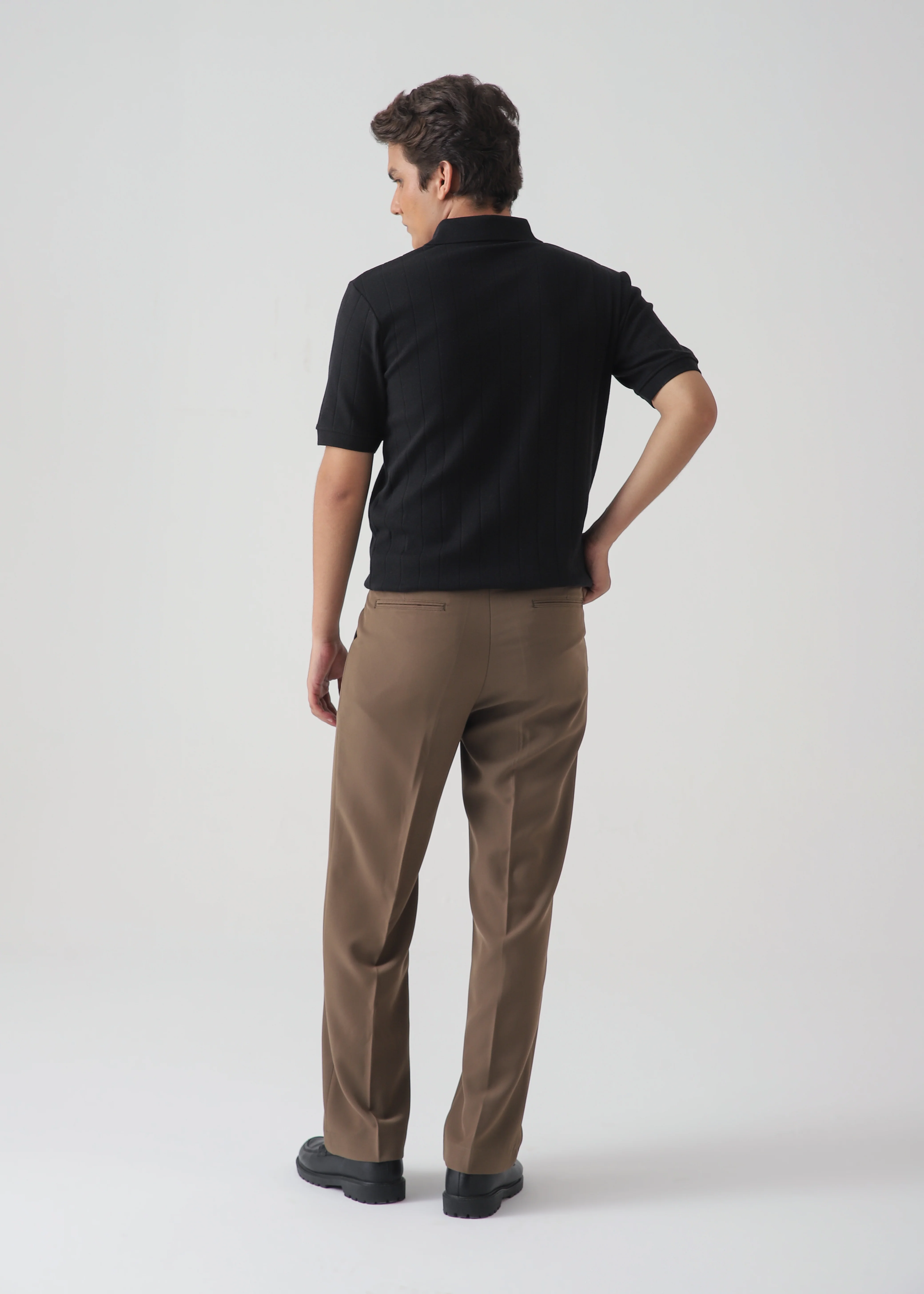 DROP NEEDLE ZIP POLO | BLACK - Image 7