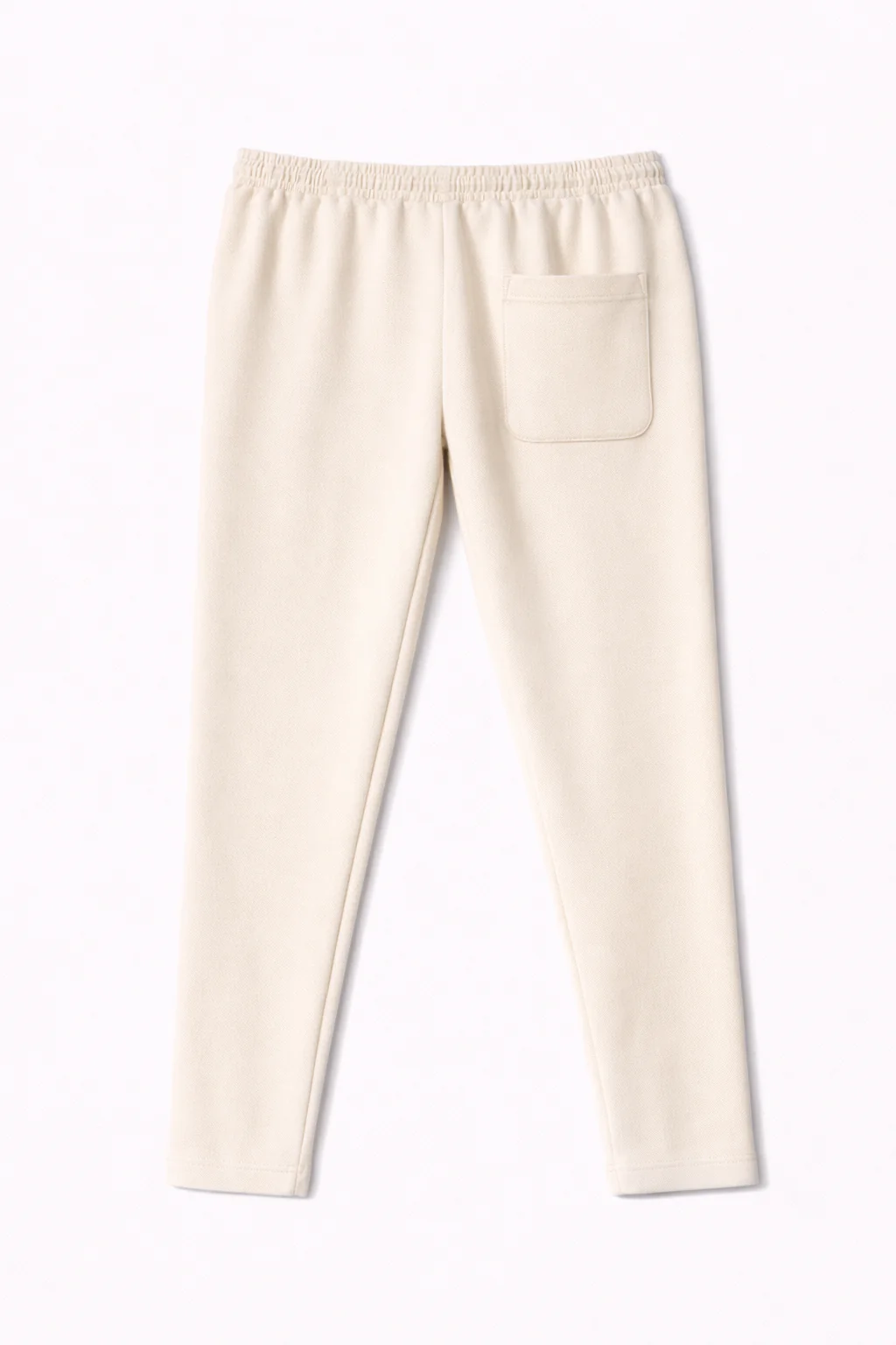 PINTUCK STRAIGHT FIT TROUSER - CREAM - Image 4