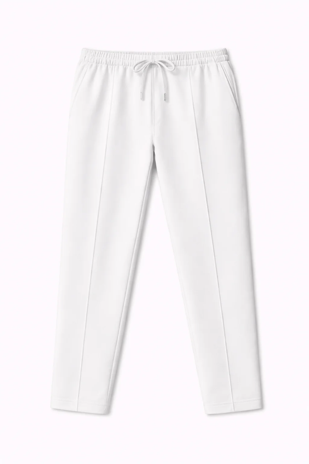 PINTUCK STRAIGHT FIT TROUSER - WHITE - Image 3