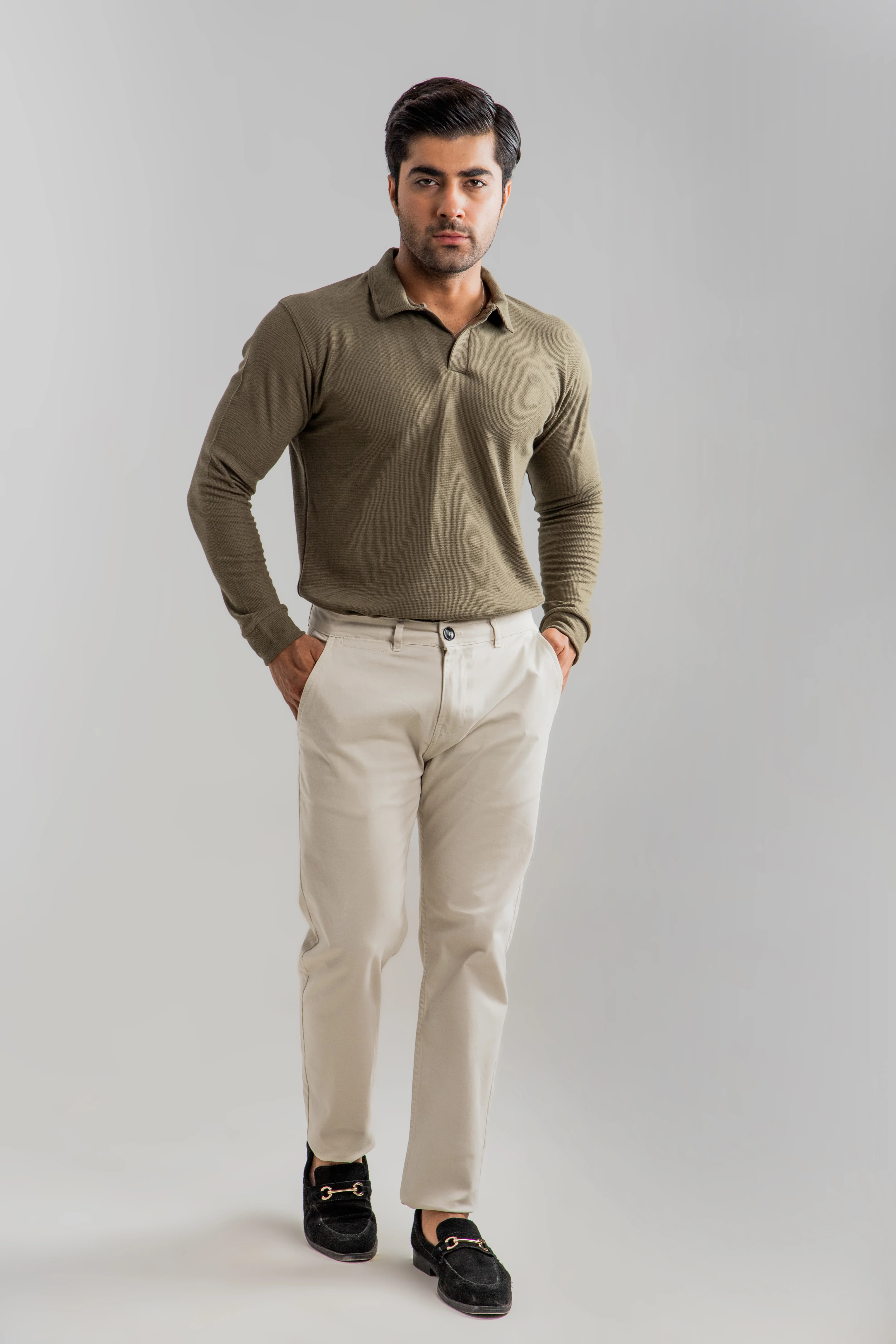 TEXTURED POLO SHIRT | PACK OF 3 - Image 3