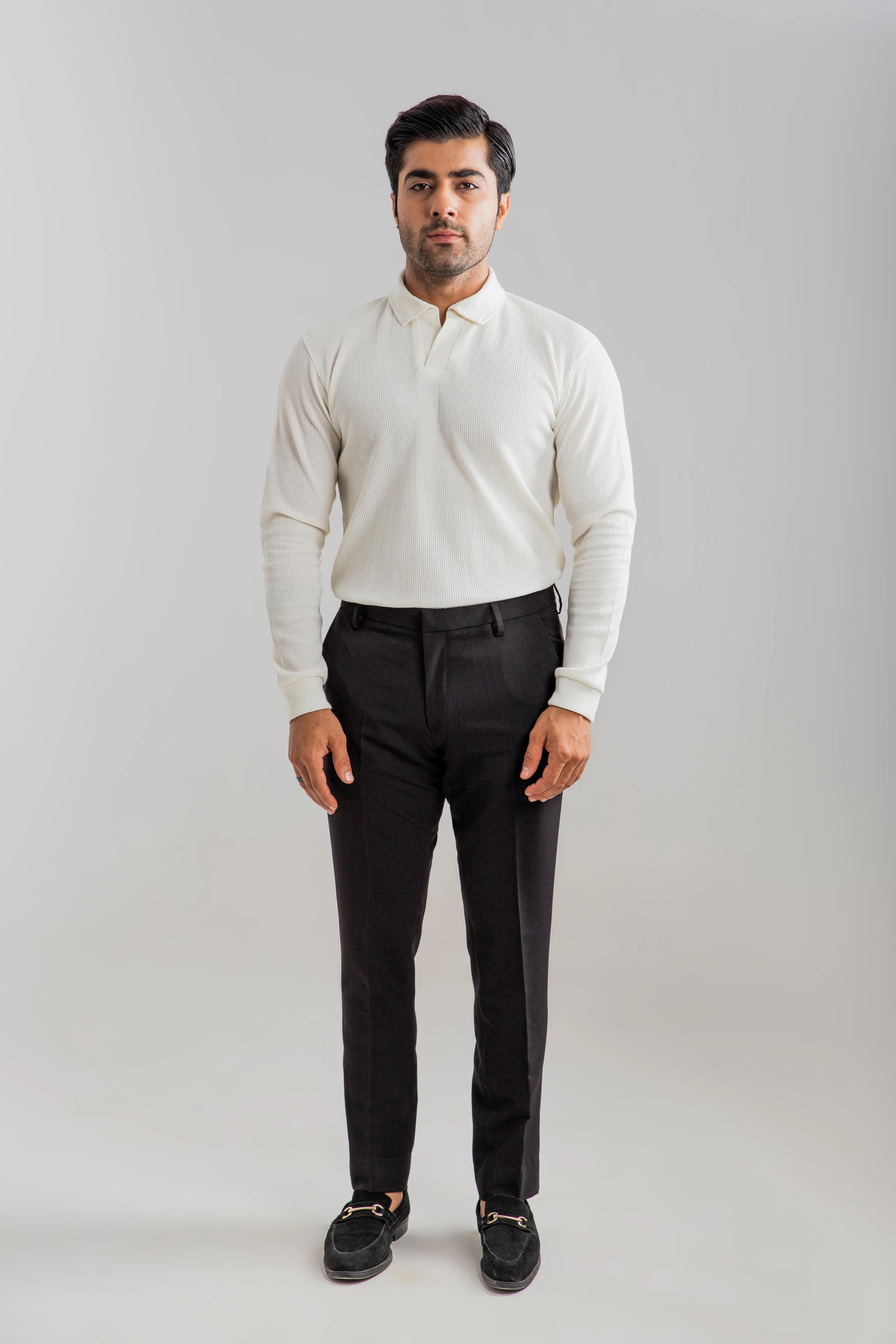 TEXTURED POLO SHIRT | PACK OF 3 - Image 4